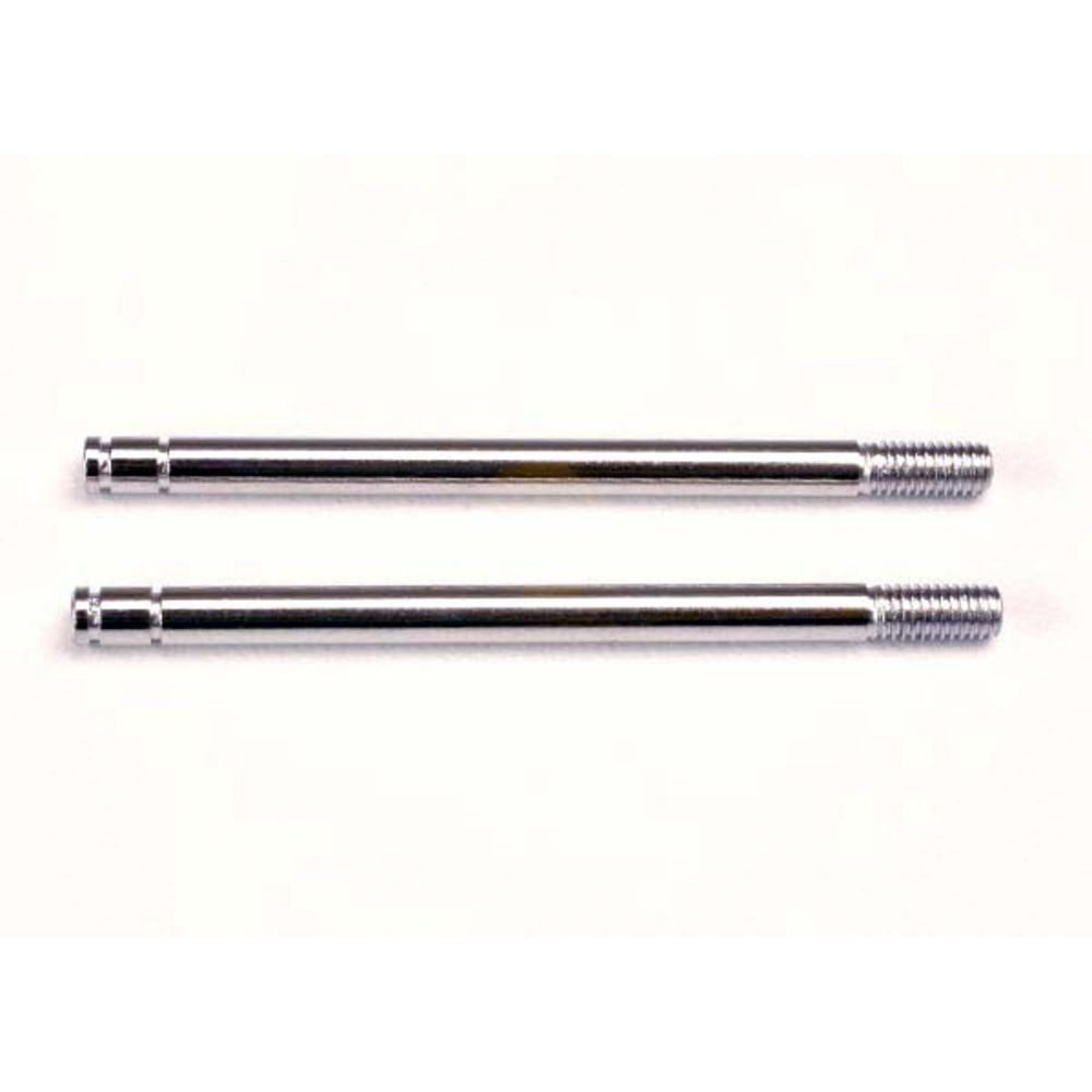 Shock shafts, steel, chrome finish (Long) (2pcs)