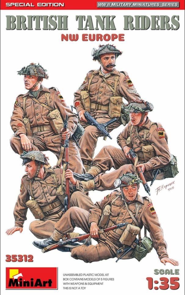 Military MiniArt 1/35 WWII British Tank Riders (North West Europe)