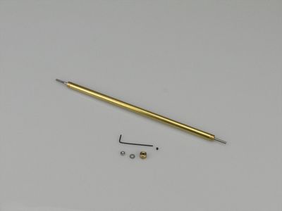 Fine Line Prop Shaft 6in M2/2mm Stainless 6mm dia Brass Tube