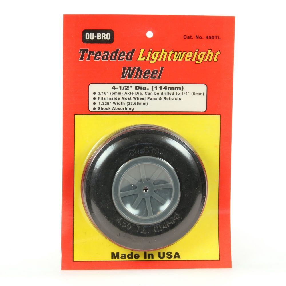 4-1/2in diameter Treaded Light Wheel (1 per card)