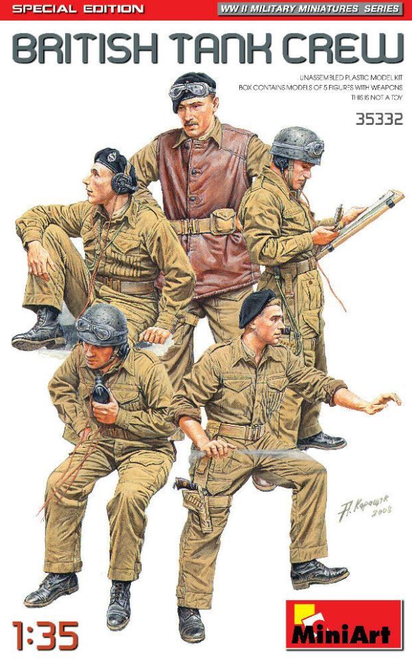 Military MiniArt 1/35 WWII British Tank Crew