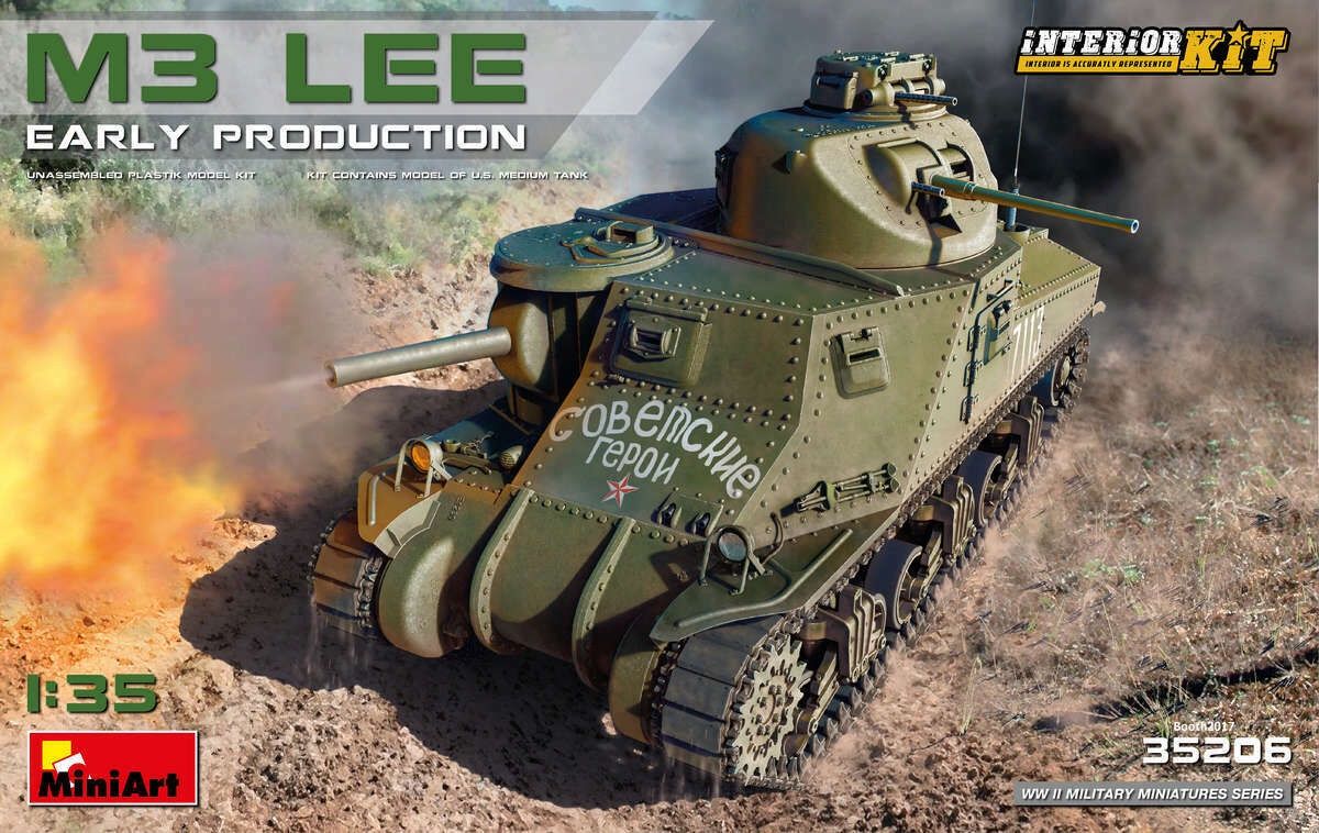 Military MiniArt 1/35 M3 Lee Early Production with Interior