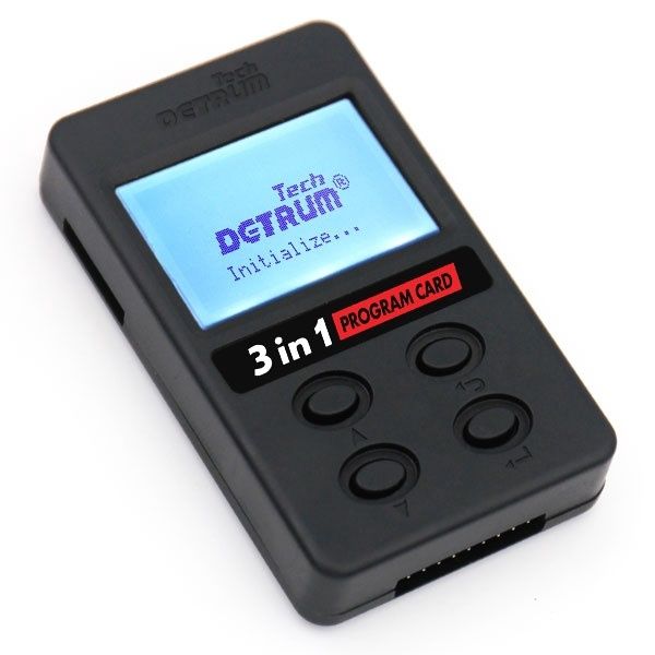 DYNAM DETRUM 3-in-1 PROGRAM CARD FOR STABILIZER and TOMCAT (ESC PROGRAM/VOLT CHECKING)