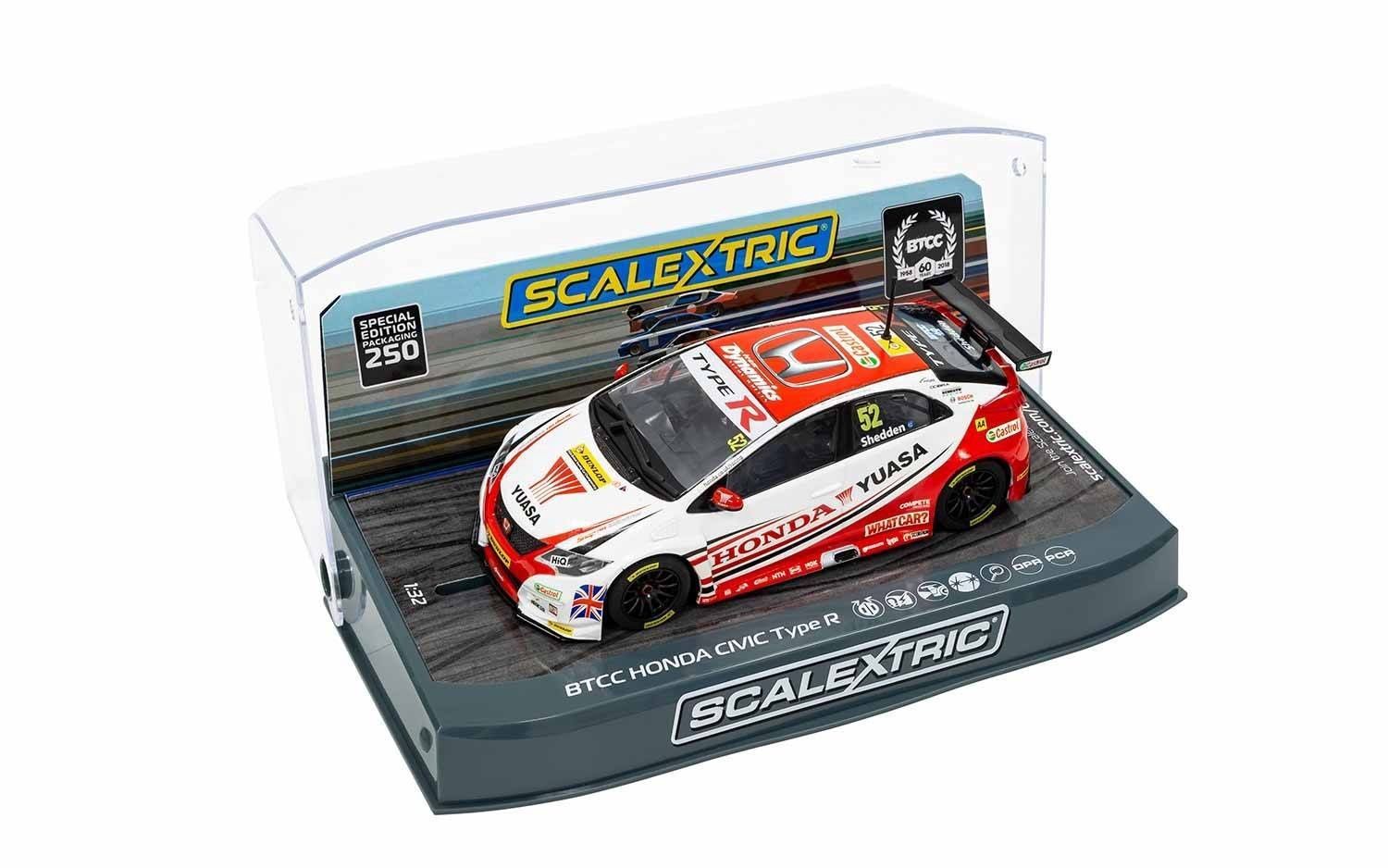 Scalextric BTCC Anniversary Special Edition Honda Civic Type R (Gordon Shedden) Slot Car - C3783SE