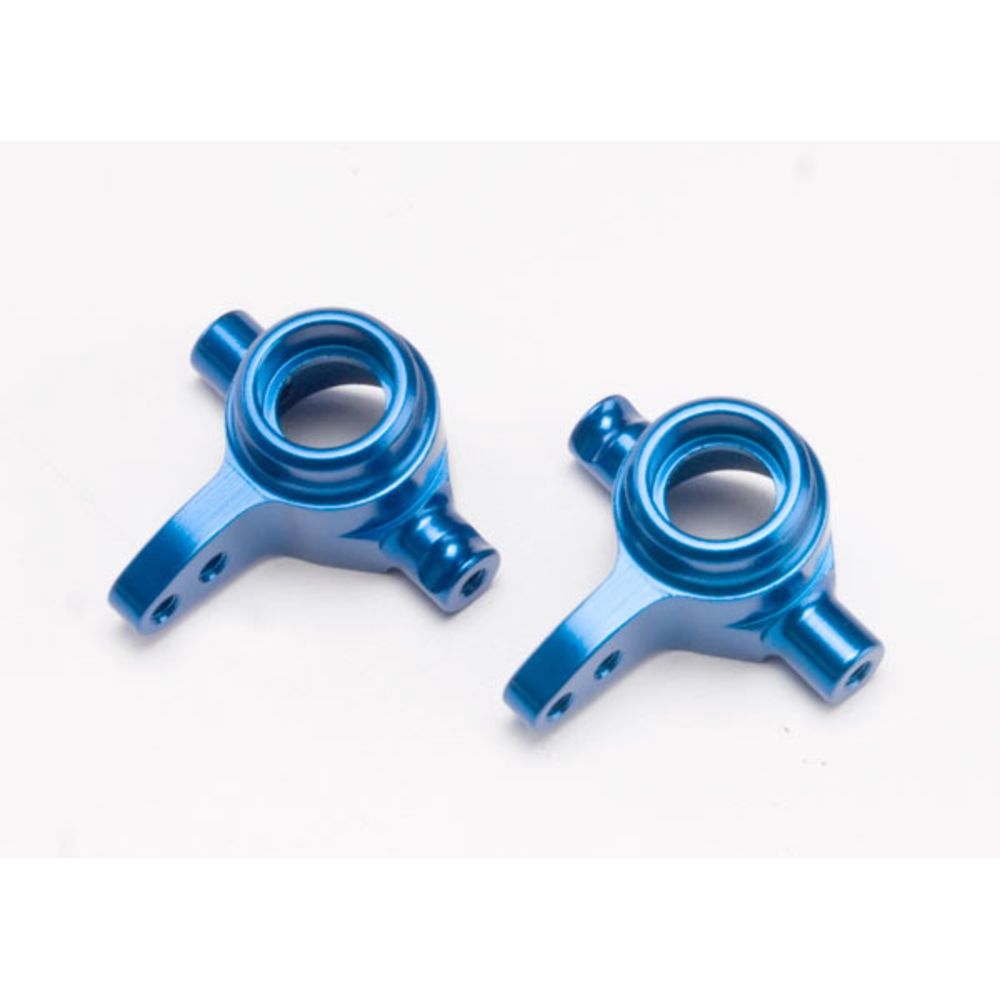 Steering blocks, 6061-T6 aluminium (Blue-anodised), left &amp; right