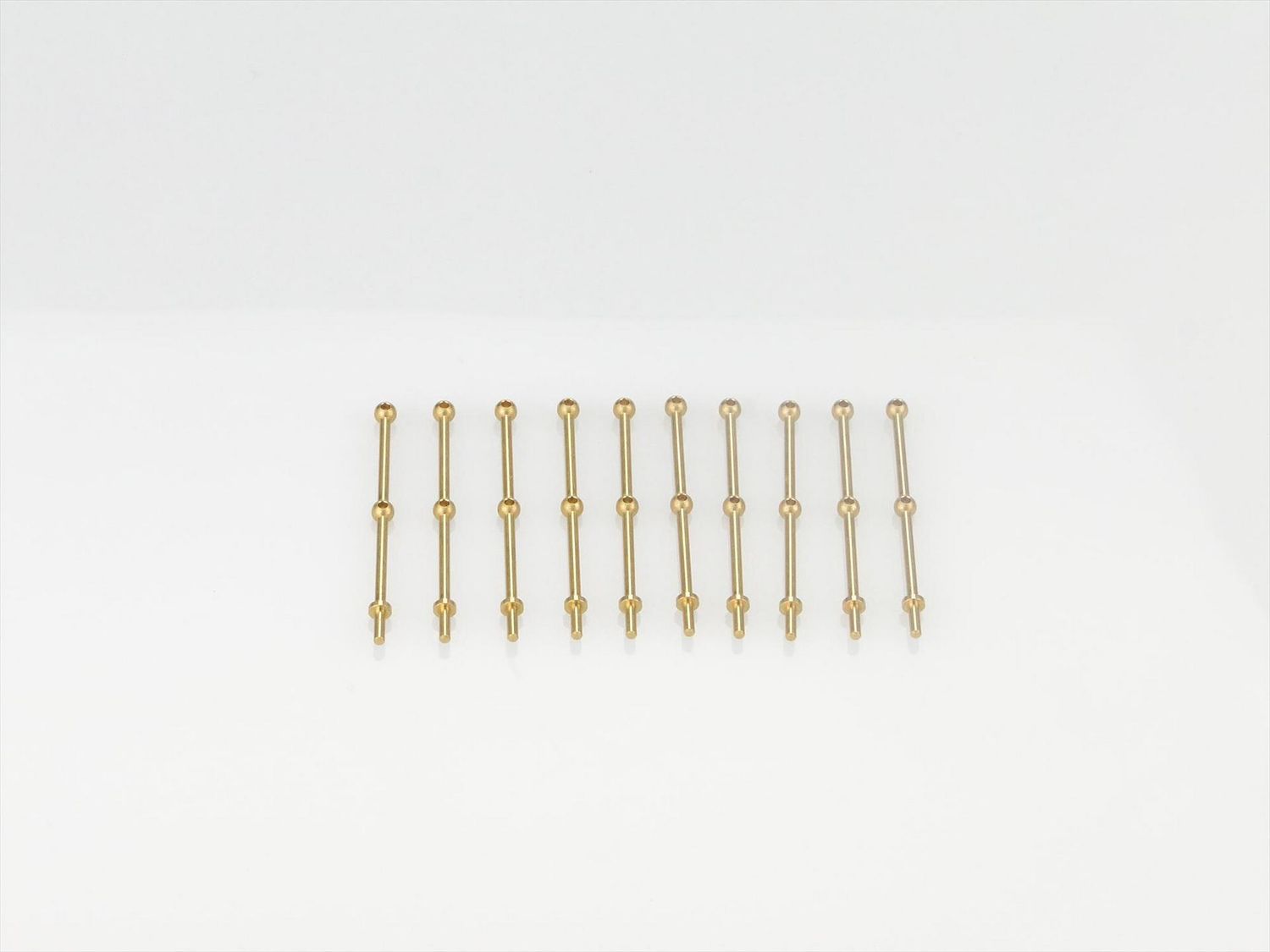 2 Hole Stanchion, Brass 30mm (Pk10)