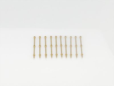 2 Hole Stanchion, Brass 30mm (Pk10)