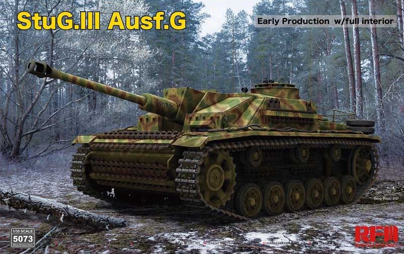 Military Ryefield 1/35 Stug III Ausf G Early Production with Full Interior