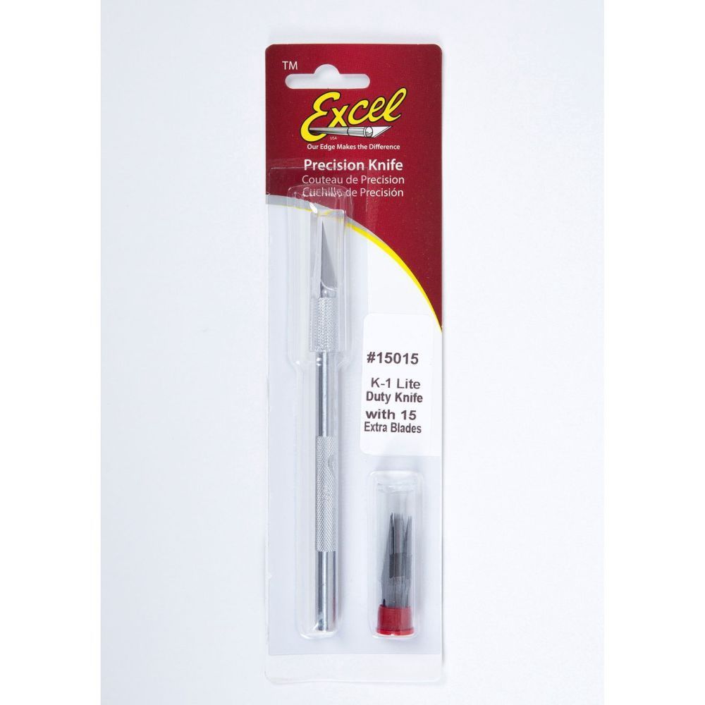 K1 Light Duty Knife with Safety Cap and 15x No.11 Blades