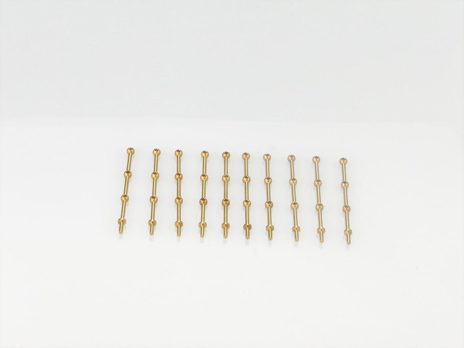 3 Hole Stanchion, Brass 30mm (Pk10)