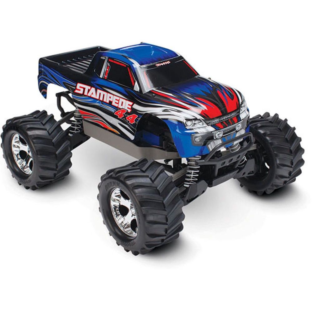 Blue Stampede 1:10 4X4 Monster Truck (+ TQ, XL-5, Titan 550, 7-Cell NiMH, DC Charger)