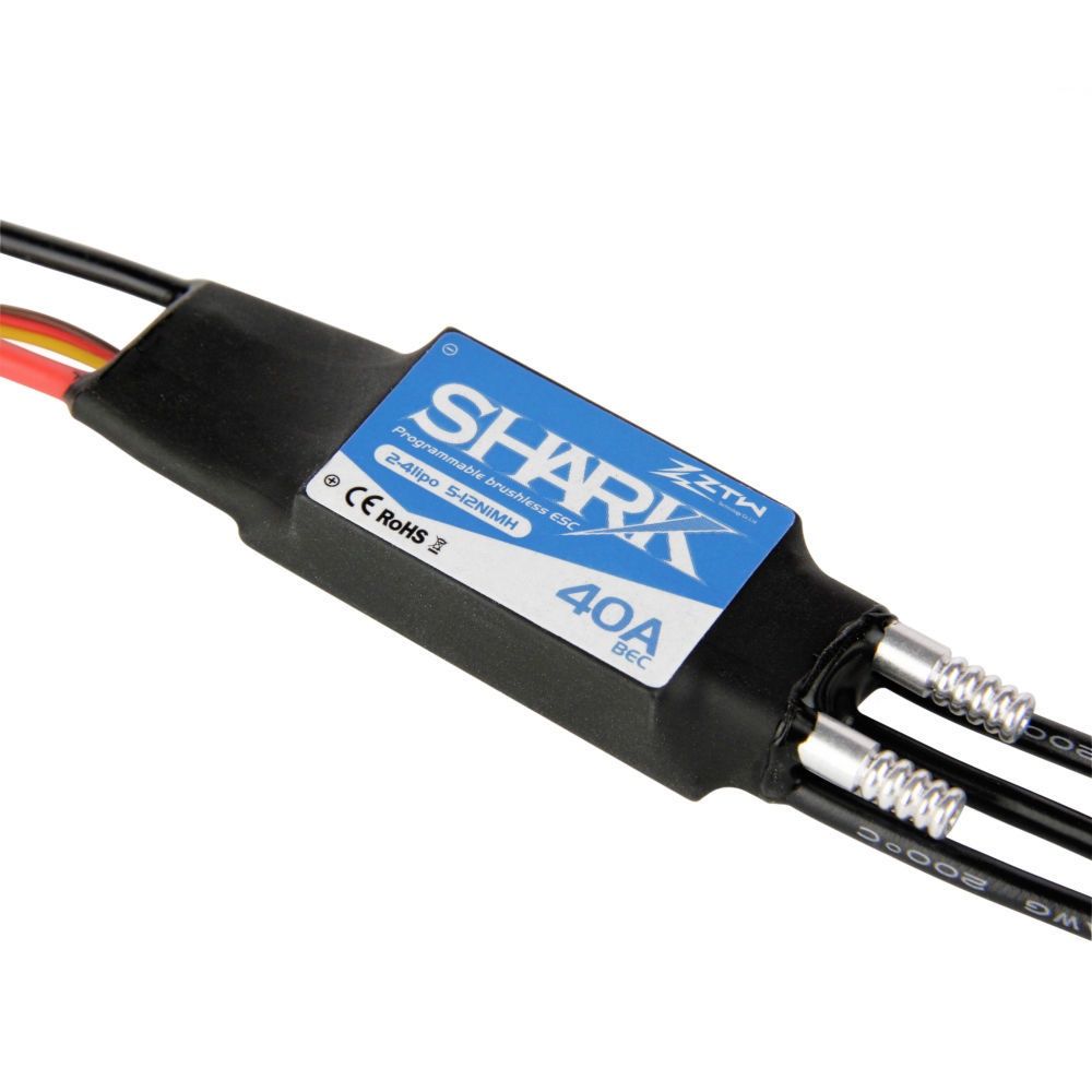 Shark Marine 40A BEC ESC (2-4 LiPo) (Water-cooled)