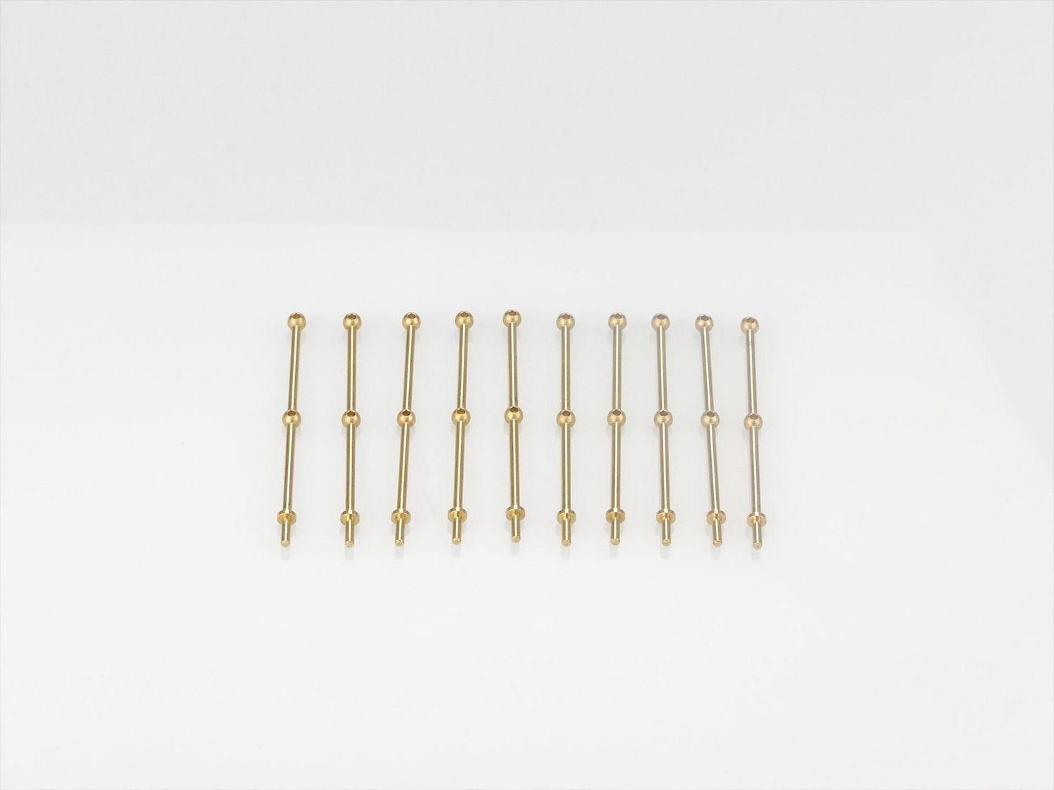 2 Hole Stanchion, 35mm Brass (Pack of 10)