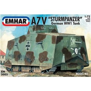Military Emhar 1/72 A7V Sturmpanzer German WWI Tank