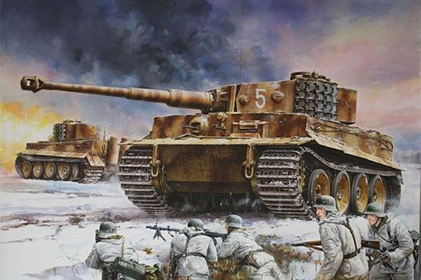 Military Dragon 1/35 Sd.Kfz.181 P.Kpfw.VI Ausf.E Tiger I Mid Production with Zimmerit (s.Pz.Abt.506 Eastern Front 1944)