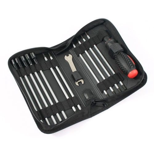 FASTRAX 19-IN-1 TOOL BAG 3XSLOT, 3X PH 6XHEX, 4XNUT 1X 5/8MM WRENCH