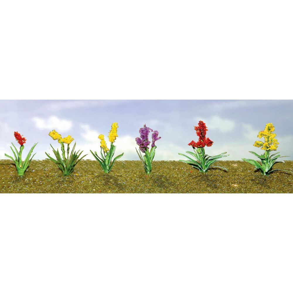 Assorted Flower Plants 2, O-Scale, (10 per pack)
