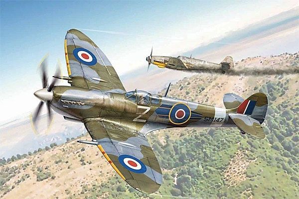 Aircraft Italeri 1/48 RAF Spitfire Mk. IX