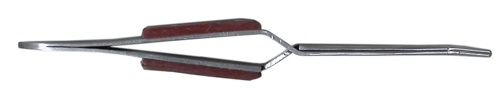 Reverse Action Tweezers Curved Tip