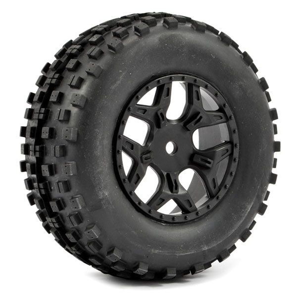 Rock Block Tyres on Wheels Black