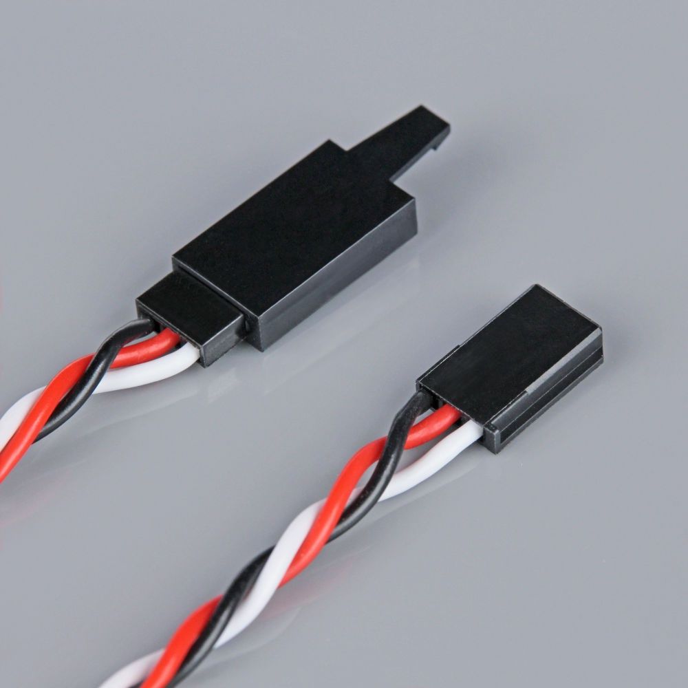 Futaba Twisted HD Extension Lead with Clip 300mm
