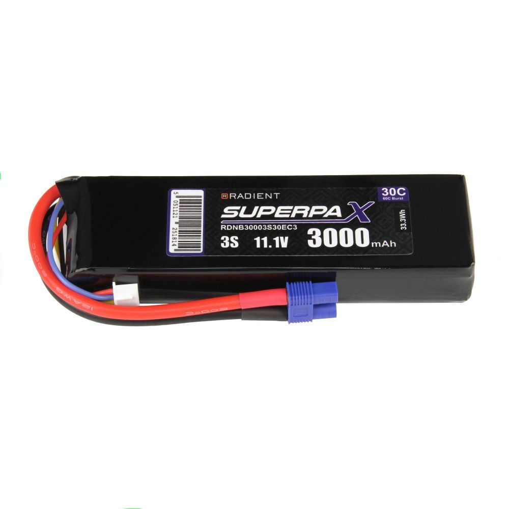 LiPo 3S 3000mAh 11.1V 30C EC3