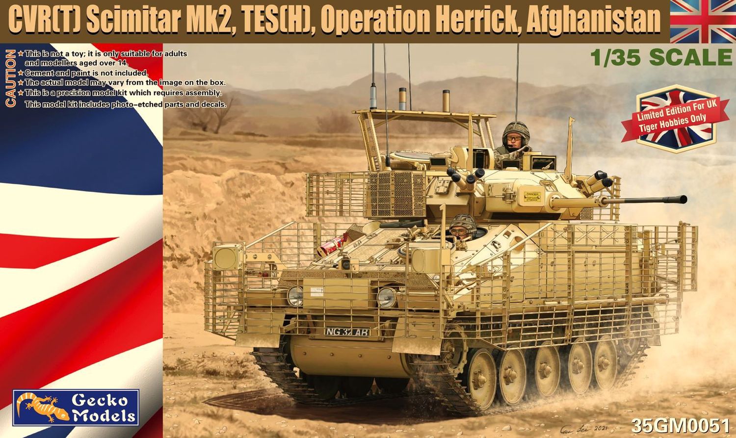 Military Gecko Models 1/35 CVR(T) Scimitar Mk2, TES(H), Operation Herrick, Afghanistan