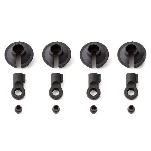 TEAM ASSOCIATED RC8B3/RC8B3.1//RC8B3.2 SHOCK ROD ENDS &amp; SPRING CUPS 20MM