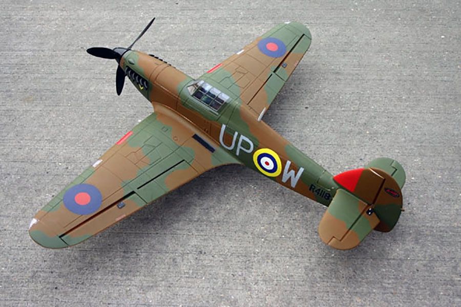 DYNAM HAWKER HURRICANE MKI V2 1250MM W/O TX/RX/BATT