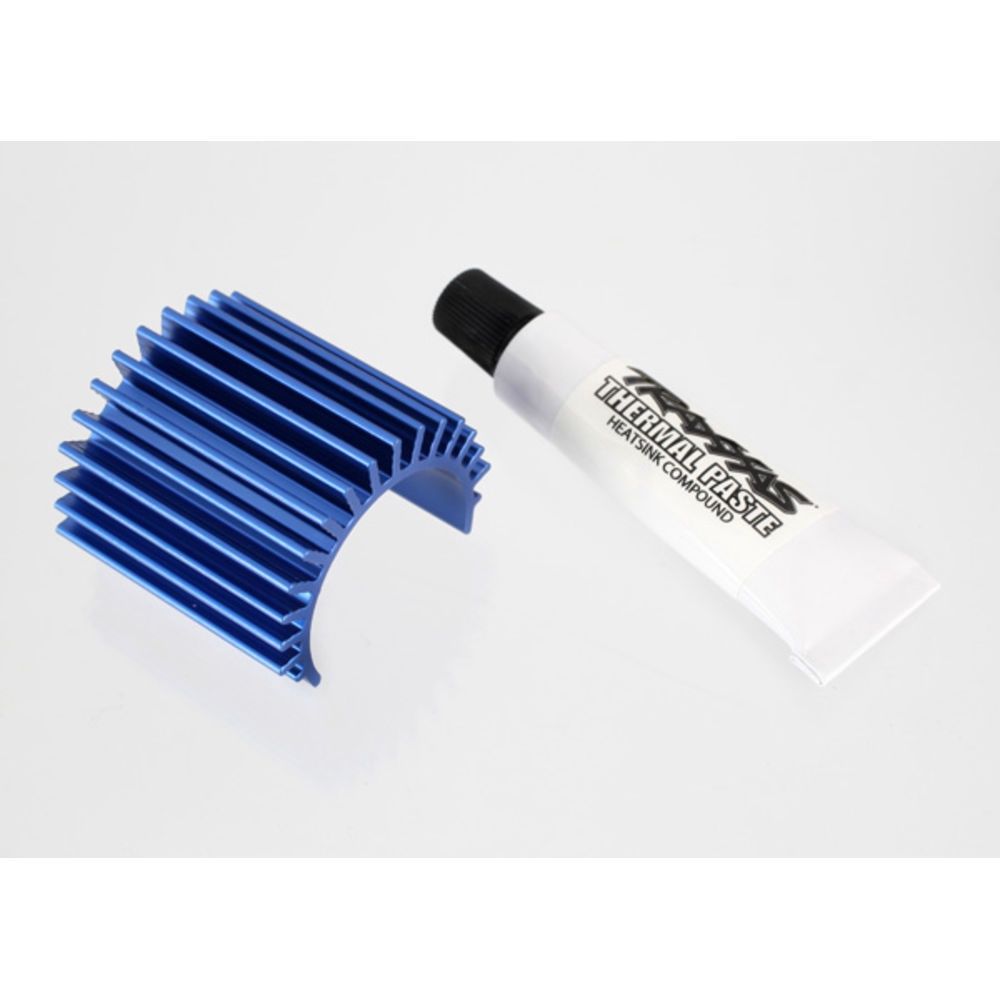 Heat sink, Velineon 380 brushless motor, aluminium (Blue-anodised)
