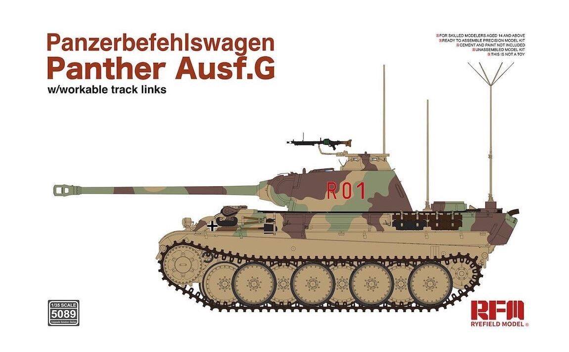 Military Ryefield 1/35 Panther Ausf.G Panzerbefehlswagen