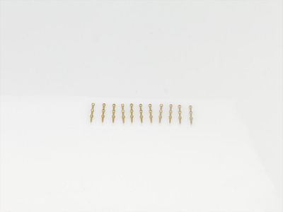 2 Hole Stanchion, Brass 10mm (Pk10)