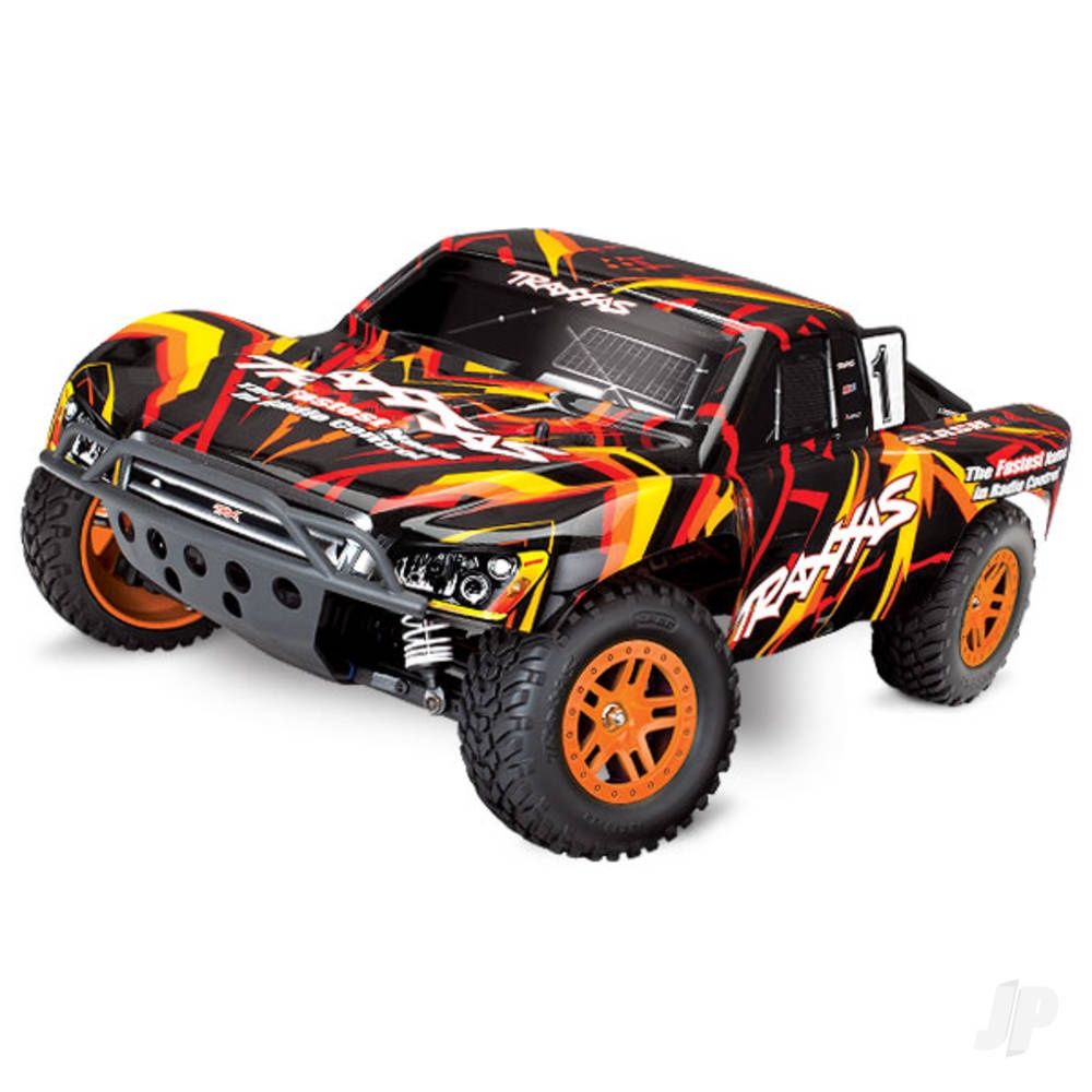 Orange Slash 4X4 1:10 4WD RTR Electric Short Course Truck (+ TQ 2-ch, XL-5, Titan 550, 7-Cell NiMH, DC charger)