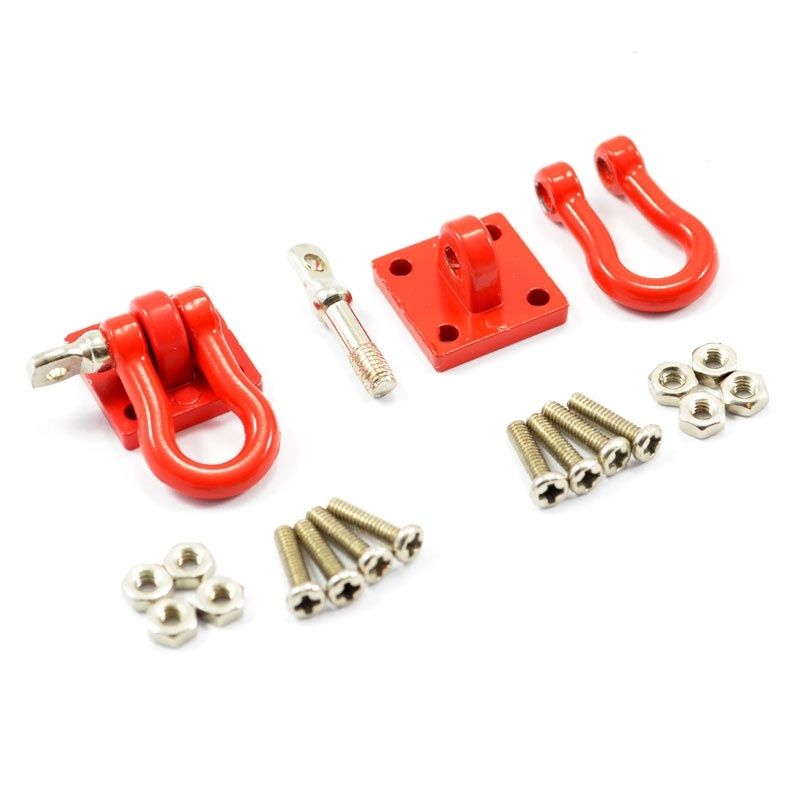 Metal Shackles and Mounting Brackets (Red)