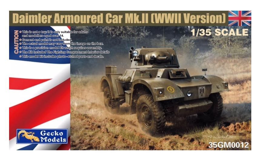 Military Gecko Models 1/35 Daimler Armourd Car Mk. II WWII