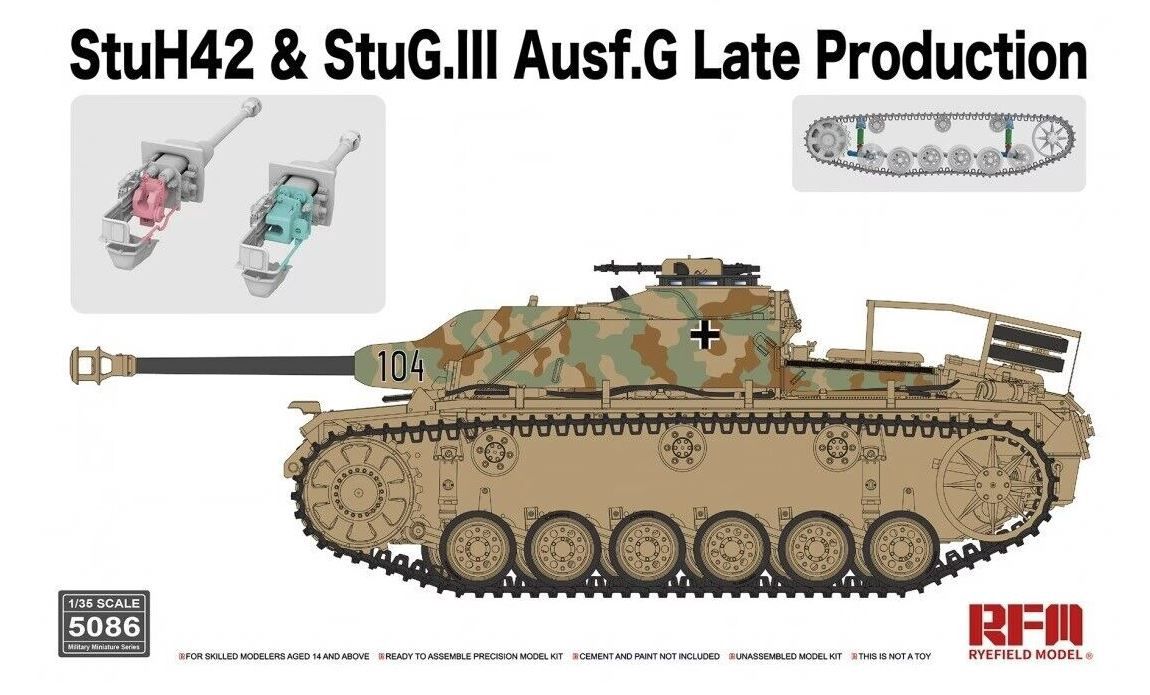 Military Ryefield 1/35 StuH42 &amp; StuG.III Ausf.G Late Production