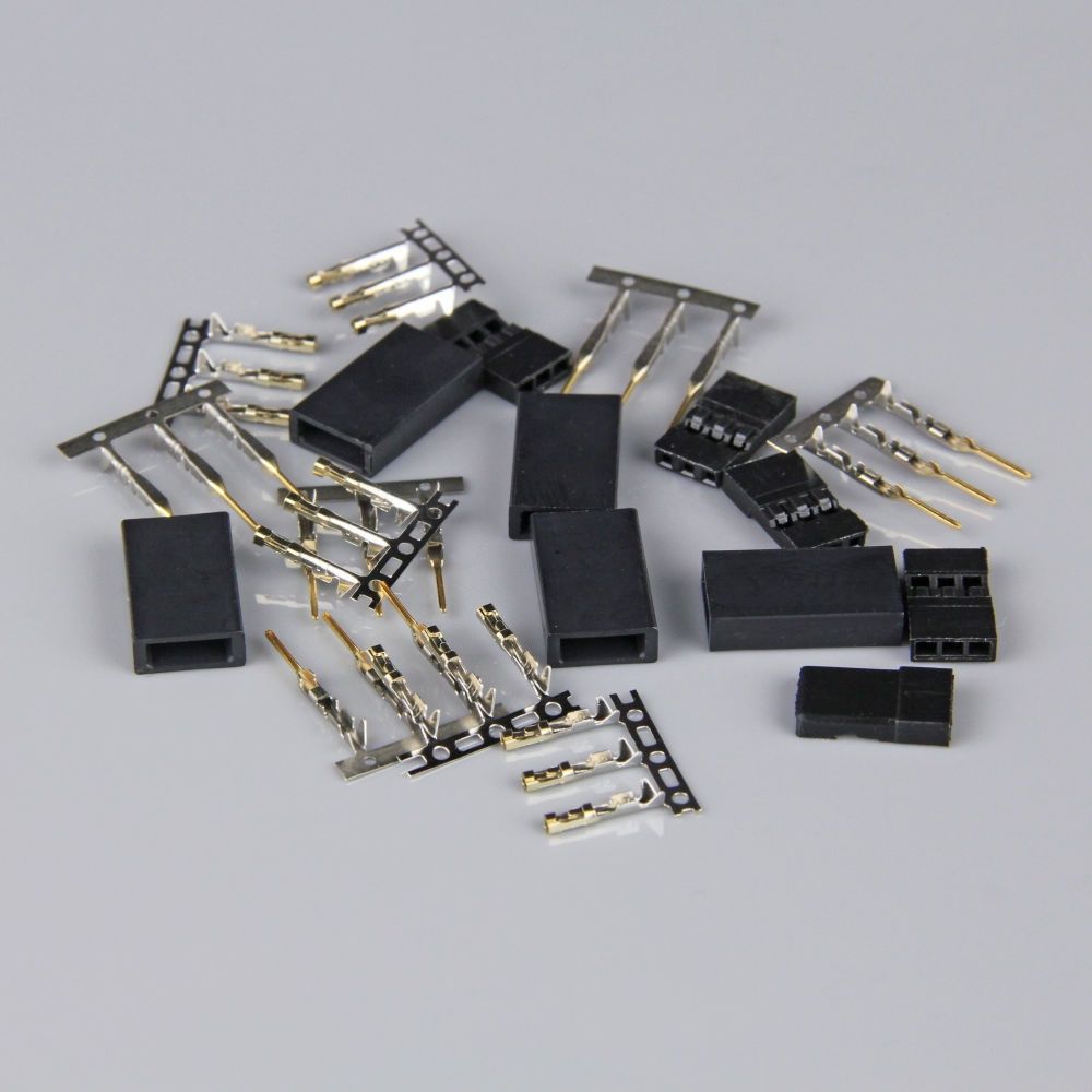 Hitec / JR Connectors Pairs with Gold Pins (5 pcs)