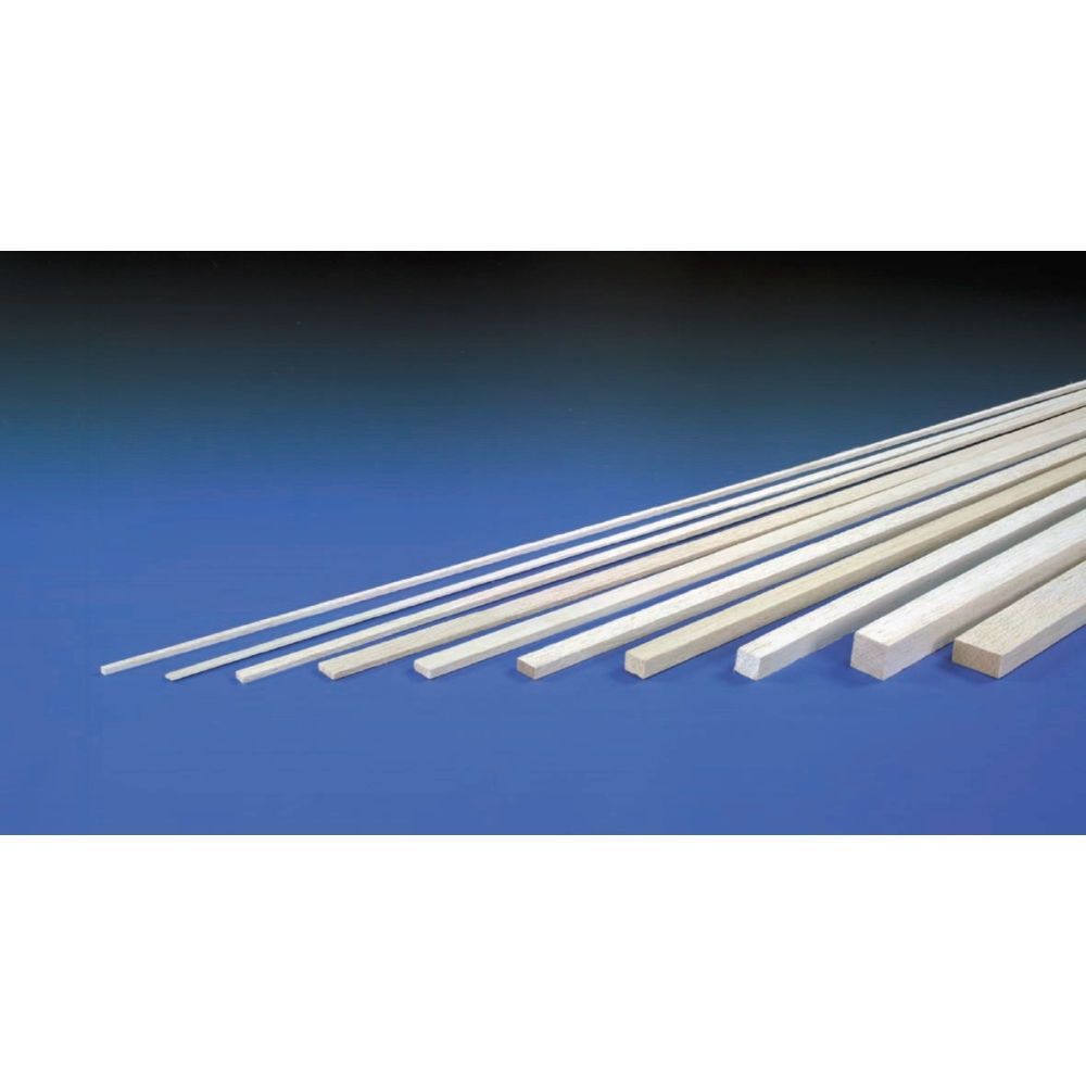 3/8in x 1/2in Rectangle Strip Balsa (36in long)