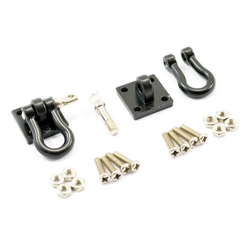 Metal Shackles and Mounting Brackets (Black)