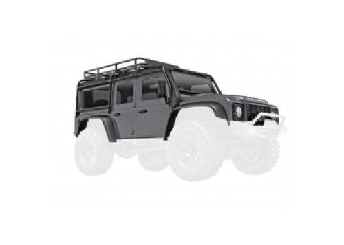 Land Rover Defender Body (Silver Painted) TRX-4M