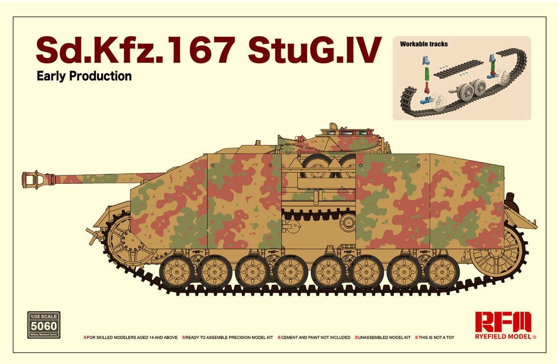 Military Ryefield 1/35 Sd.Kfz.167 StuG IV Early Production