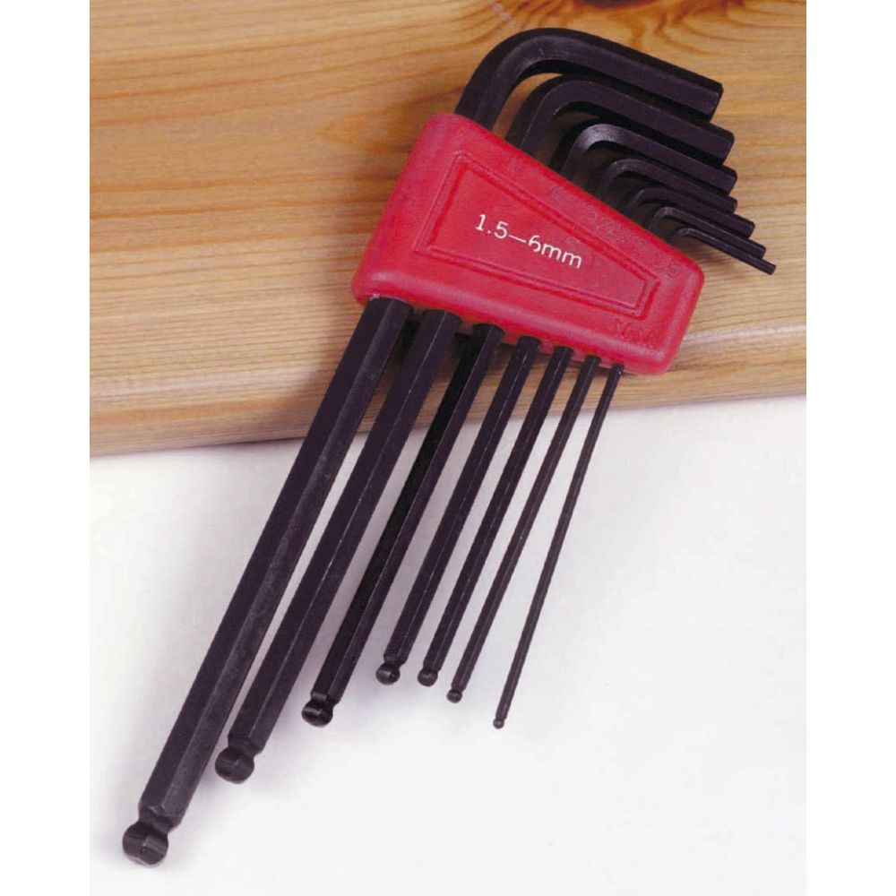 7PC Ballend Allen Keys Metric. 1.5-6mm