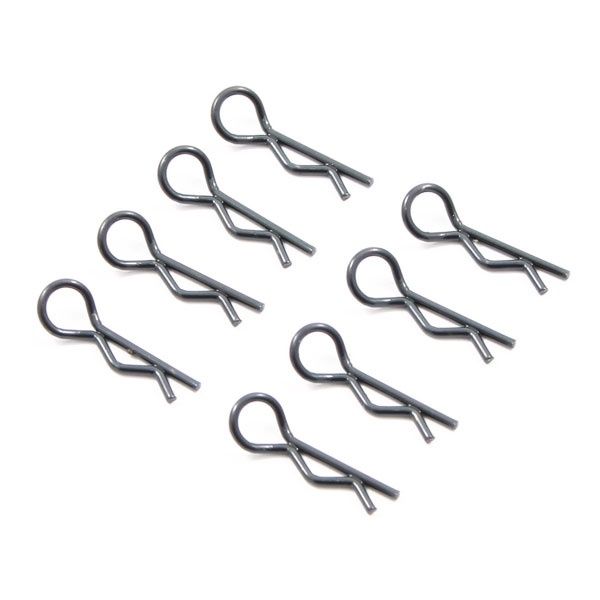 Black Small Body Clips (Pack of 8)
