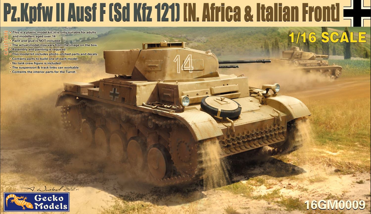 Military Gecko Models 1/16 Pz.kpfw II (Sd.Kfz. 121) Ausf. F (North Africa &amp; Italian Front)