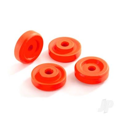 Wheel washers, orange (4pcs)