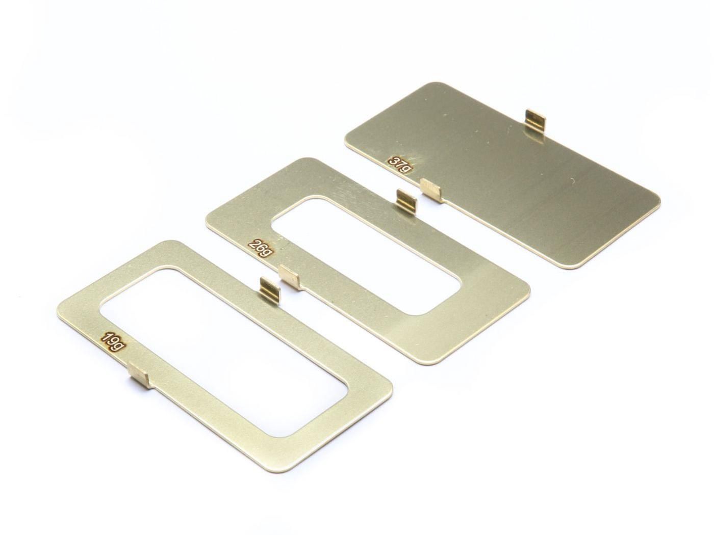 Brass Battery Weight Set, 18g, 25g, 36g