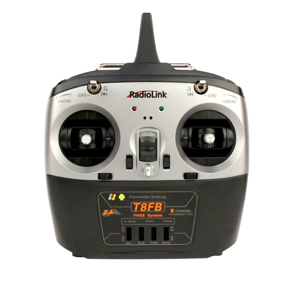 T8FB 2.4GHz 8-Channel Transmitter with 2x R8EF Receivers (Mode 1)