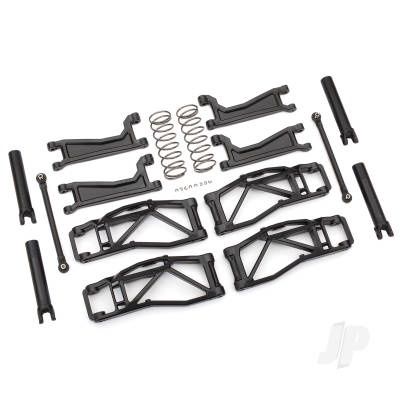 Suspension kit, WideMaxx, Black (includes Front &amp; Rear suspension arms, Front toe links, Rear shock springs)