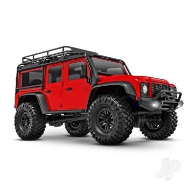 TRX-4m Land Rover Defender 1:18 4X4 Electric Trail Crawler, Red (+ TQ 2-ch, ECM-2.5, Titan 87T, 750mAh 2-Cell LiPo, USB Charger)