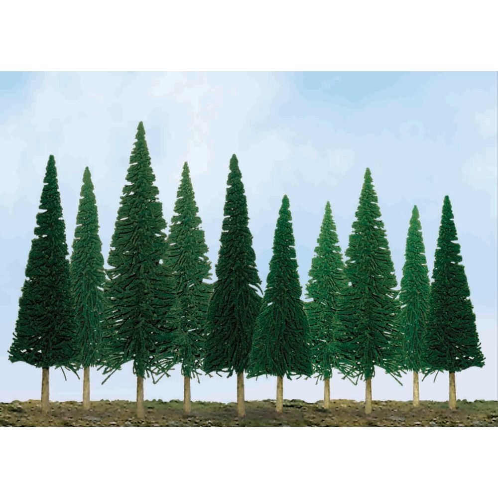 Scenic Pine, 2in to 4in, N-Scale, (36 per pack)
